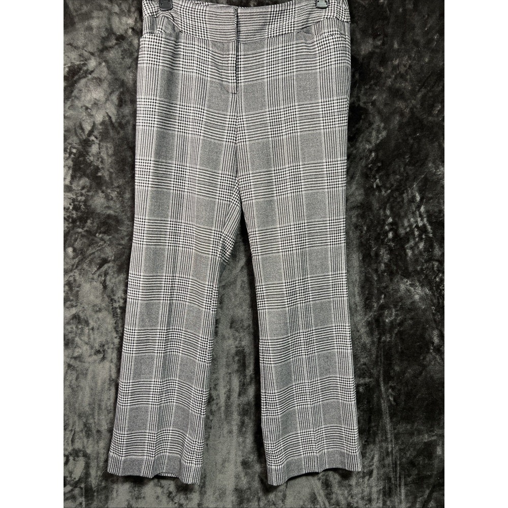 Worthington Women's Plaid‎ Dress Pants Size 12 Black White Work Office Style